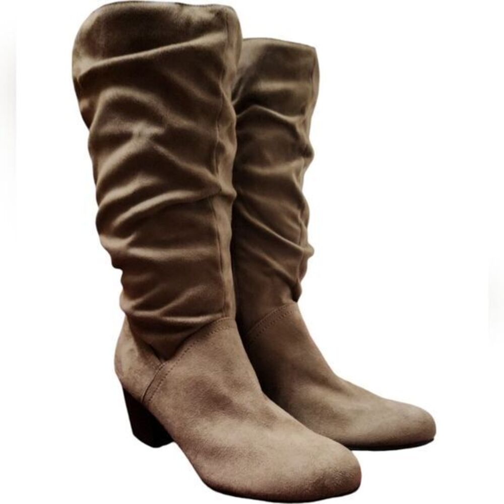 Maurices Slouchy Mid Calf‎ Bbots Tan Size  91/2 NWOT
